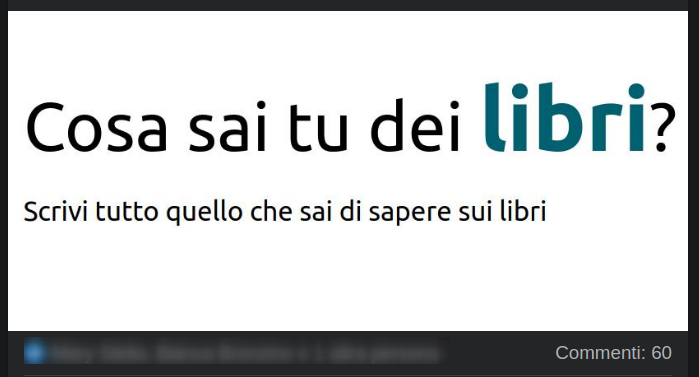 Cosa sai dei libri