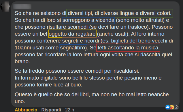 libri e relazioni